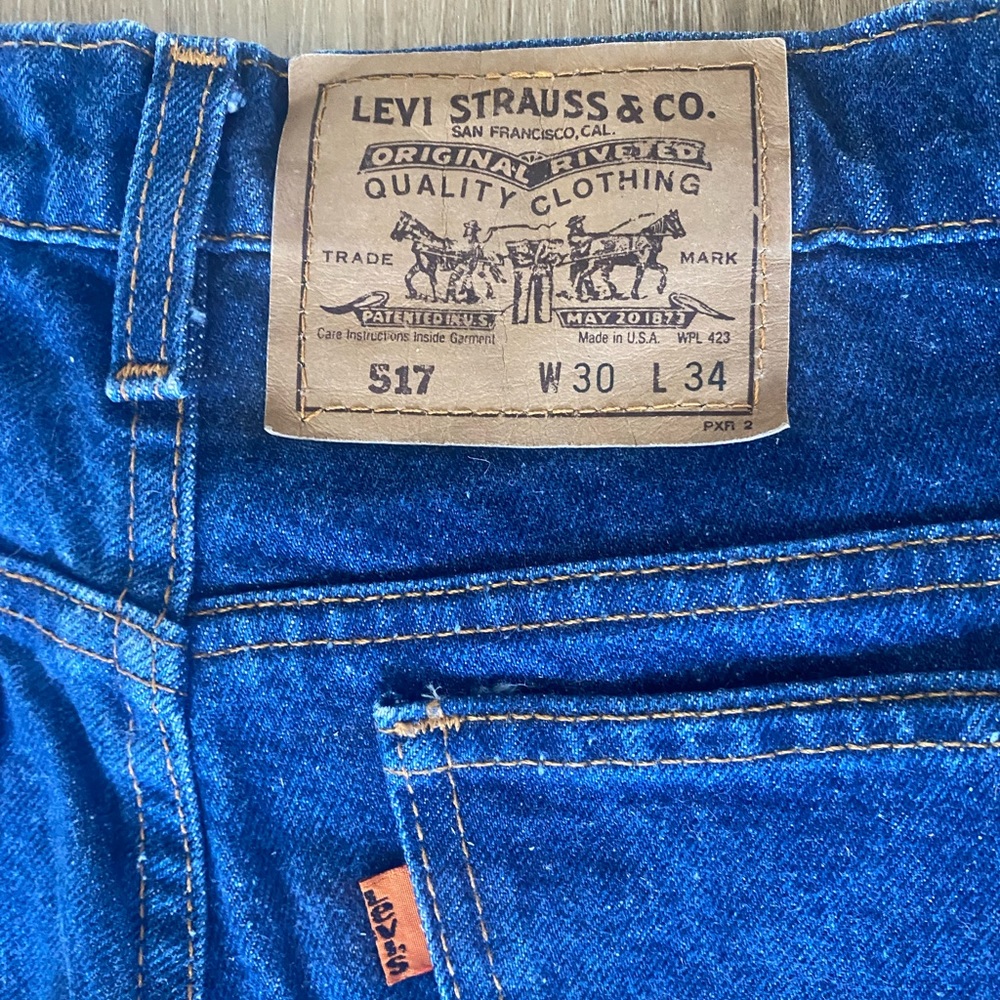 Vintage Orange Tab Levi Jeans  517
